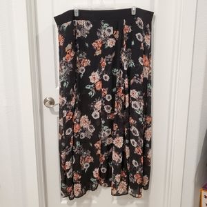 Floral Flowing Maxi Skirt